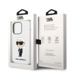 Karl Lagerfeld KLHCP14LSNIKBCH iPhone 14 Pro 6,1" hardcase white Silicone Ikonik - imagine 8