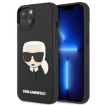 Karl Lagerfeld KLHCP14SKH3DBK iPhone 14/ 15 / 13 6,1" black hardcase 3D Rubber Karl`s Head
