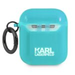 Karl Lagerfeld KLA2UCHFL AirPods cover blue Choupette - imagine 2