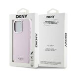 DKNY DKHMP15LSMCHLP iPhone 15 Pro 6.1" pink hardcase Liquid Silicone Small Metal Logo MagSafe - imagine 8