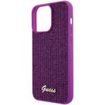 Guess GUHCP15XPMSDGSF iPhone 15 Pro Max 6.7" fuschia hardcase Disco Metal Script - imagine 6