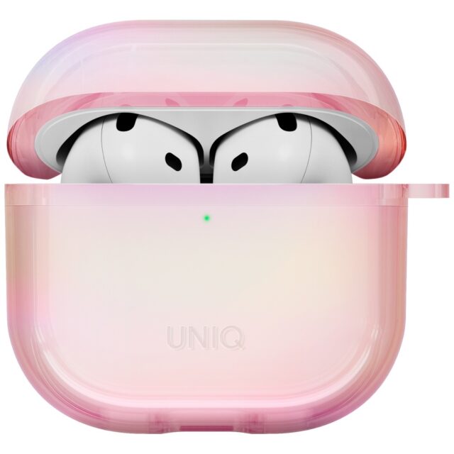Case UNIQ Iridescia for AirPods 4 Hang Case pink prism - imagine 2