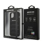AMG AMHCP13SGSEBK iPhone 13 mini 5,4" black hardcase Leather Debossed Lines - imagine 8