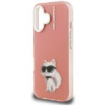Case Karl Lagerfeld IML Aquarelle        Choupette & Logo for iPhone 16 pink - imagine 6
