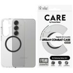 CARE by PanzerGlass Flagship Urban Combat Black QI Case for Samsung Galaxy S25+ Transparent