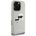 Case Karl Lagerfeld HC 3D Rubber Double Heads to iPhone 16 Pro Max beige - imagine 4