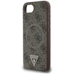 Case Guess 4G Ring Triangle Logo MagSafe for iPhone 16e brown - imagine 6