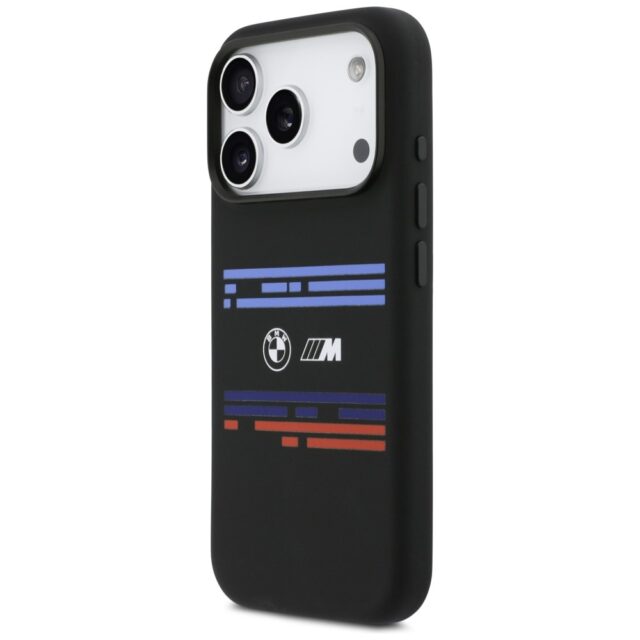 BMW M Silicon Horizontal Line MagSafe Case for iPhone 17 Pro Black - imagine 2