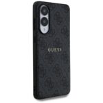 Case Guess 4G Ring Classic Logo MagSafe  Samsung Galaxy S25 Edge black - imagine 4