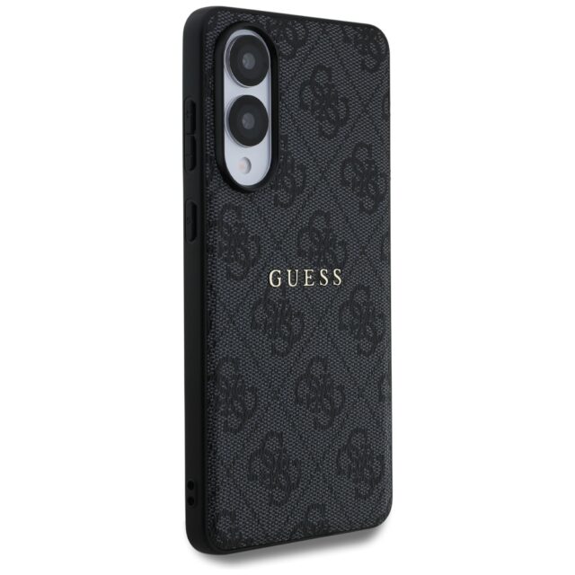 Case Guess 4G Ring Classic Logo MagSafe  Samsung Galaxy S25 Edge black - imagine 4