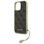 Guess GUHCP16XGF4GBR iPhone 16 Pro Max 6.9" brown hardcase 4G Charms Collection - imagine 6