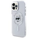 Karl Lagerfeld KLHMP12MHLSCHH iPhone 12  / 12 Pro 6.1" white hardcase IML Metal Choupette Head - imagine 2