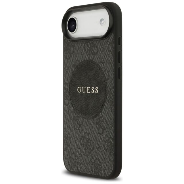 Case Guess 4G Circle Classic Logo MagSafe for iPhone Air black - imagine 2