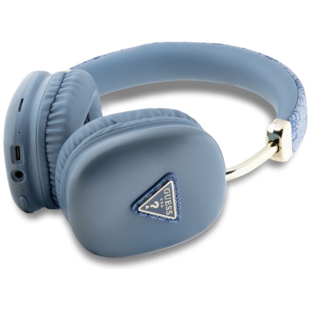 Headphones Guess Bluetooth 4G Triangle Logo blue - imagine 2