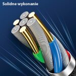 USAMS Braided U-Tone microUSB Cable 1.2m Power-off 2A Fast Charging black SJ346USB01 (US-SJ346) - imagine 5