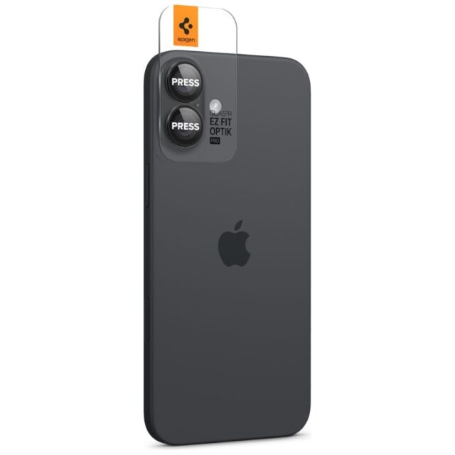 Camera Lens Protection Spigen Glas.Tr Camera EZ FIT Optik Pro for Apple iPhone 17 / 16 Plus - imagine 3