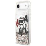 Karl Lagerfeld Liquid Glitter Choupette Logo MagSafe Case for iPhone Air Clear - imagine 2