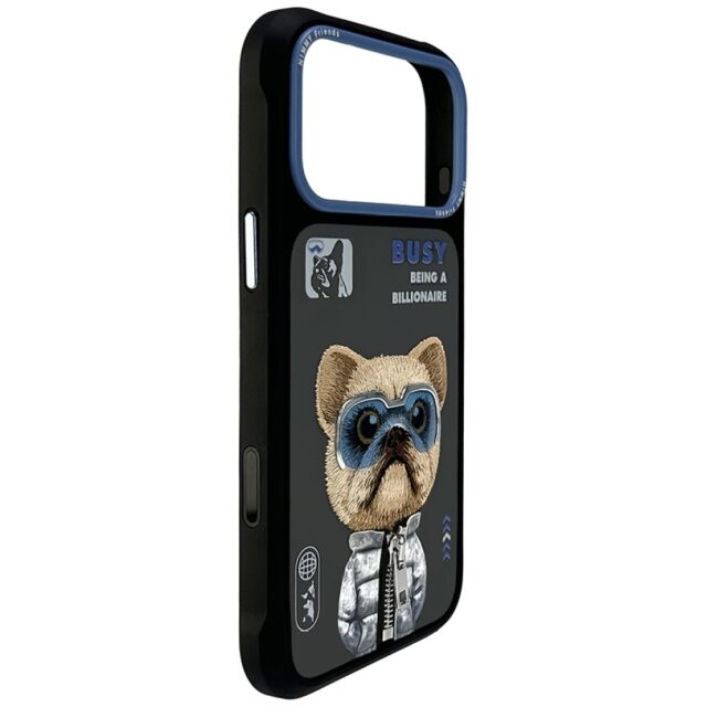 Case Nimmy Cool&Cute 2.0 Dog for iPhone   17 Pro Max black - imagine 3