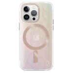 UNIQ Coehl Willow iPhone 15 Pro case 6.1" Magnetic Charging opal/iridescent