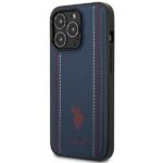 US Polo USHCP14XPFAV iPhone 14 Pro Max 6,7" navy blue Leather Stitch - imagine 2