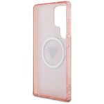 Case Guess 4G Glitter Triangle Buttons MagSafe for Samsung Galaxy S25 Ultra pink - imagine 7