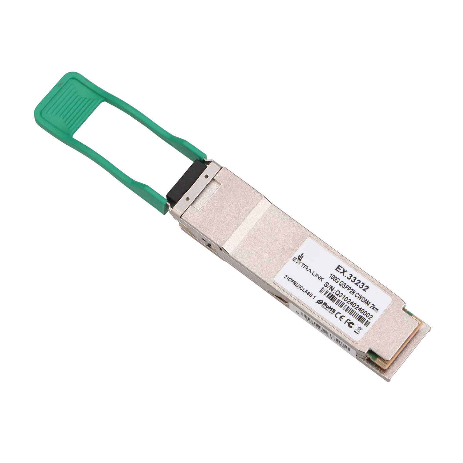 cps-bafb6f42be114c7e4296341bd8382430-2025-12-05-12-44-36 Extralink QSFP28 | QSFP28 Module | 100Gb/s, 2km, single mode, Duplex LC - imagine 1