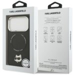 Karl Lagerfeld Choupette Pin MagSafe Case for iPhone 17 Pro Max Black - imagine 8