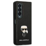 Karl Lagerfeld KLHCZFD4IKMSBK F936Z Fold 4 black book Saffiano Ikonik Metal - imagine 2