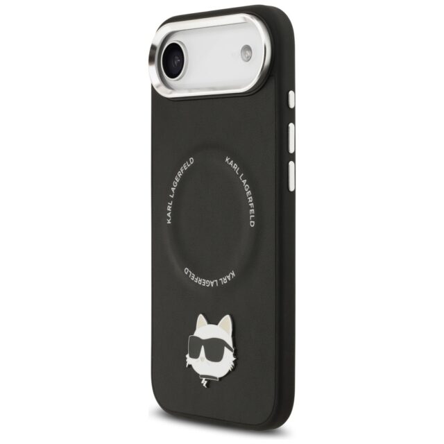 Karl Lagerfeld Choupette Pin MagSafe Case for iPhone Air Black - imagine 2