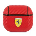 Ferrari FESA3CARE AirPods 3 cover red On Track PU Carbon
