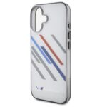 BMW BMHCP16M23HTRAG iPhone 16 Plus 6.7" grey hardcase Motorsport IML Random Stripes - imagine 6