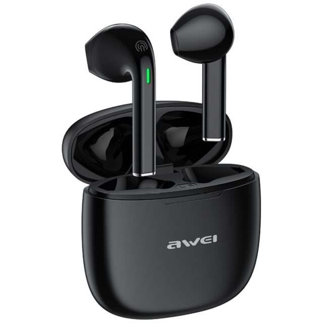 AWEI Bluetooth 5.3 T26 Pro TWS headphones + docking station black - imagine 2