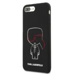 Karl Lagerfeld KLHCI8LSLKCBK  iPhone 7/8Plus hardcase black Silicone Karl Iconic - imagine 2