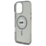Karl Lagerfeld KLHMP16XHLSKIK iPhone 16 Pro Max 6.9" black hardcase IML Metal Karl Head MagSaf - imagine 6