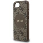 Case Guess 4G Circle Classic Logo MagSafe for iPhone 16e brown - imagine 6