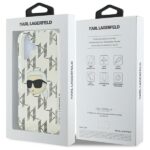 Karl Lagerfeld KLHCP16SHKLPKHT iPhone 16 6.1" transparent hardcase IML Karl Head Electr - imagine 8