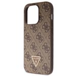Guess GUHCP15LP4TDSCPW iPhone 15 Pro 6.1" brown hardcase Crossbody 4G Metal Logo - imagine 7