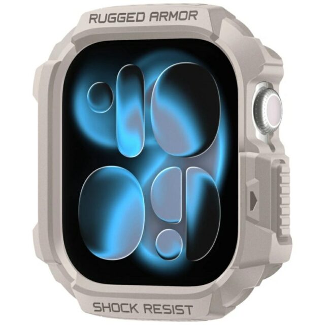 Pasek Spigen Rugged Armor Pro do Apple    Watch 10 / 11 42mm beżowy - imagine 9