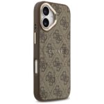 Case Guess 4G PU Classic Logo MagSafe for iPhone 17 brown - imagine 4