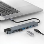 Araree Multi Hub 8w1 AM81 black AR60-01379A - imagine 3