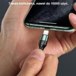 USAMS Braided U55 2A Lightning Cable black 1m SJ448USB01 (US-SJ448) - imagine 7