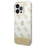 Guess GUHCP14LHG4MHG iPhone 14 Pro 6,1" gold hardcase 4G Pattern Script - imagine 2