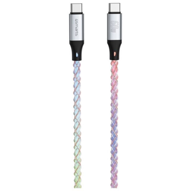 Cable 4smarts USB-C 60W 1.5m RGB - imagine 2