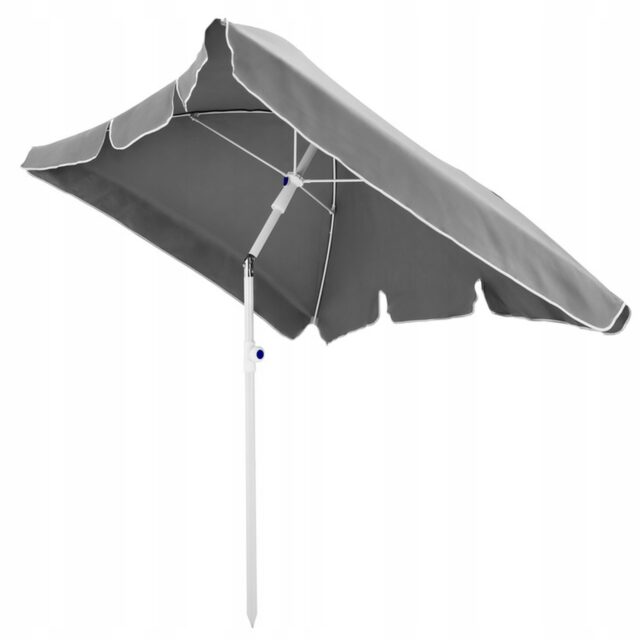 Folding Garden Umbrella Black Forest, 2m Grey - imagine 4