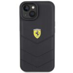 Ferrari FEHCP15SRDUK iPhone 15 / 14 / 13 6.1" black hardcase Quilted Metal Logo - imagine 3