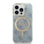 Guess Set GUBPP14XH4EACSB Case+ Charger iPhone 14 Pro Max 6,7" blue hard case 4G Print M - imagine 3