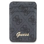 Guess Wallet Card Slot Stand GUWMSHG4SHK black MagSafe 4G Classic Logo - imagine 2