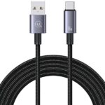 USAMS Cable USB to USB-C 3A 2mFast Charging steel/tarnish SJ666USB01 (US-SJ666)