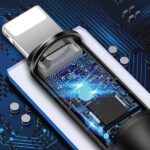 USAMS Braided U5 3-in-1 Cable 1.5m 2A black (Lightning/microUSB/USB-C) SJ2193IN101 (US-SJ219) - imagine 8