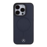 Mercedes MEHMP15X23RCMV iPhone 15 Pro Max 6.7" Navy Hardcase Smooth Leather MagSafe - imagine 3